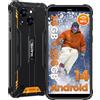 OUKITEL WP32PRO Rugged Smartphone Android 14 (2024), 24GB+256GB/1TB Espandibile, Telefono Indistruttibile Cellulare Robusto, Octa-core, 6300mAh, 6.0 HD+ 20MP+5MP, Face ID/OTG/GPS/4G Dual SIM/NFC