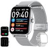 Motsfit Orologio Smartwatch Donna Uomo Watch: 1,85 Schermo Contapassi con Risposta Chiamate Cardiofrequenzimetro da Polso con SpO2 Impermeabile Orologi Smart Watch Pressione Sanguigna per Android iPhone