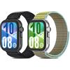 CHANRASI Cinturino in nylon compatibile con Huawei Watch Fit 4/Fit 3,cinturino di ricambio regolabile Solo Loop Sport per donna e uomo