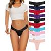 Evolyline Set di Perizomi da Donna, in Pizzo, String Tanga, Pizzo Strings & Tangas per Donne, Sexy Set, Cotone, Mutandine, Slip, Confezione Multipla, Biancheria Intima in Pizzo per Donne, M