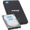 Tecno HDD 2.5" SATA with case USB 3.0 Hard disk esterni - HDD 2 TB USB 3.0, excellent