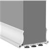 HENGBIRD 100cm Paraspifferi Sottoporta per Porte Interne e Esterne Paraspifferi Porta Blindata Guarnizione per Porta per Protezione da Suoni Freddo Umidità e Insetti Larghezza 3-5 cm