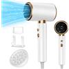 LURICO 2400W Asciugacapelli Ionico, Asciugacapelli Professionali, Phon Capelli con diffusore, e concentratore 2 Velocità/3 Temperatura, Protezione dal Surriscaldamento, per Viaggi e Casa, Regalo