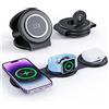 Tiergrade Caricabatterie wireless 3 in 1 per dispositivi Apple, stazione di ricarica magnetica pieghevole, caricatore da viaggio per iPhone 14/13/12 Serie, AirPods 3/2/Pro/Pro2, iWatch (adattatore