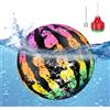 mizikuu Palla da spiaggia con anguria, 22 cm, gonfiabile, anguria, in PVC, per attività estive all'aperto, giochi d'acqua