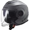 LS2, casco jet moto Verso, nardo grey, XS
