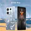 CHOTOG Nuovo GT10 Pro Smartphone originale 7.3HD 16G + 1T 5G Dual Sim Cellulari Android Cellulare 108MP 6800mAh GPS Smart Mobile Phone - Silver 12GB 256GB