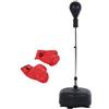 JK FITNESS Punching Ball, altezza regolabile da 120 a 160 cm - Guantoni Basic inclusi