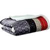 Eddie Bauer Brushed Fleece Collection Coperta in Pile Sherpa, Ultra Morbida e Accogliente, Perfetta per Letto o Divano, Poliestere, Fair Isle Acciaio Scuro