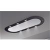 BARALDI - 01UNKIS120WH80 - CAPPA UNIKA cm. 120x50 - Bianca e Nera - 800 m3/h