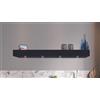 BARALDI - 01MENPA120BL90 - CAPPA MENSOLA PARETE -cm. 120X48 - Nera - 900 m3/h