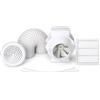 Airflow Aventa 100T Kit Ventilatore In‑Linea per Doccia con Timer Regolabile, 52 l/s, Ventola 100 mm, Include Tubo Flessibile 6 m, Griglia e Accessori, Garanzia 3 Anni
