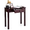 FANTASK Tavolo consolle in legno, tavolino industriale con cassetto, tavolo d'ingresso stretto, tavolino corridoio marrone, marrone