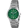 Breil Orologio UOMO NEW ONE quadrante BI-COLORE VERDE movimento SOLO TEMPO - 3 LANCETTE AUTOMATICO e BRACCIALE ACCIAIO ARGENTO TW2031