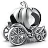LSDesigns Carrozza della zucca della principessa Charm Ciondolo in argento Sterling 925, compatibile con European Style braccialetti