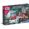 Clementoni 19181 Scienza e Gioco Build, Camion dei Pompieri, Set di Costruzioni, Laboratorio Meccanica, Gioco Scientifico Bambini, Manuale in Italiano, Multicolore, 8 Anni, 7 x 31.1 x 45.1 cm