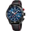 Festina Orologio Uomo Analogico con Cinturino in Pelle Nera - Movimento al Quarzo - Cronografo - Calendario - Vetro Minerale ad Alta Resistenza - Impermeabile 10 ATM - Elegante F20519/2 Chrono Sport