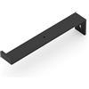 Alberts 805722 Misure-a Scelta in Diversi Colori di Tendenza-Mensola in Coppia o singolarmente-62 x 209 x 30 mm, Nero