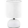 RL LIVE YOUR LIGHT Reality Leuchten r50351001, lampada da tavolo, in ceramica, bianco, 14.0 x 14.0 x 23.0 cm