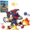 TOMY Jixelz Remix Sonic The Hedgehog Craft Kit - Running Shadow - 700+ pezzi