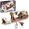 LEGO Marvel Drakkar di Thor, Set con Nave Giocattolo Vichinga da Costruire con 5 Minifigure dei Supereroi e Martello Stormbreaker, Giochi per Bambini e Bambine da 8 Anni in su, Idee Regalo 76208