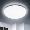 Swoieltr Plafoniera LED Soffitto 36W IP54 Impermeabile, 6500K 4500LM Lampadario LED Soffitto, Luce Fredda Super Luminosa Lampadari Moderni Senza Cornice per Bagno, Cucina, Soggiorno, Camera da Letto