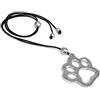 Vestopazzo AL04226 - Collana pendente orma animale, in alluminio riciclato