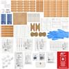 Active Era Kit di primo soccorso Premium 320 pezzi, con lavaggio oculare, 2 impacchi freddi (ghiaccio) e coperta di emergenza per auto, casa, ufficio, camper, lavoro e viaggi