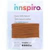 INNSPIRO Cordino cuoio naturale miele 2,0 mm. 5 m.