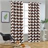 Melodieux Tende alla moda per soggiorno, sala da pranzo, oscuranti, con occhielli nella parte superiore, insonorizzate, isolate termicamente, per camera da letto, 213 cm di lunghezza, 132 x 213 cm