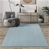 Mias Teppiche Mia's Teppiche Comfort Tappeto moderno a pelo corto, lato inferiore antiscivolo, lavabile fino a 30 gradi, morbidissimo, effetto pelliccia, Blu, 240 x 340 cm