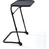 MEUBLE COSY Tavolo per laptop da colazione, regolabile in altezza, senza montaggio, pieghevole, per lettura o colazione e tavolo da disegno, nero, 54 x 38 x 71,5 cm