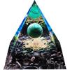 YESTARTDS 1.96 Pietra Di Cristallo Piramide Orgonica Guarire Trasparente Cristallo Piramide Chakra Orgonite Pyramid Ametista Energia Piramide Di Cristallo Reiki Healing Cristallo Naturale Home Room Decorazione