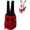 ZLXHDL Zaino Pettorale Per Animali Domestici, Zaino Porta Cani Traspirante Portatile Per Animali Domestici Accessori Per Animali Domestici Per Escursionismo Bici da Viaggio Moto(S-rosso)
