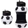 BORRACCIA FLEXY TOP ALLUNGABILE 550ML IN SILICONE PALLONE DA CALCIO BIANCO NERO