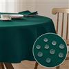 Softalker Rotonda Tovaglia Natalizia Verde 160 cm Antimacchia e Lavabile, Resistente e Durabile, Tovaglia per Tavolo Rotondo Grande, Banchetto di Natale, Decorazione Natalizia, Tovaglie Eleganti