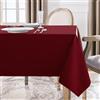 Softalker 12-18 Posti Tovaglia grande rossa natalizia 320x140 cm antimacchia,rettangolare,impermeabile,texture lino,moderno tovaglie per esterni,giardino,feste,compleanno,Capodanno,Natale,Matrimoni