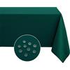 Softalker 12-18 Posti Tovaglia grande Verde natalizia 320x140 cm antimacchia,rettangolare,impermeabile,texture lino,moderno tovaglie per esterni,giardino,feste,compleanno,Capodanno,Natale,Matrimoni