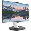 Philips Monitors Philips 329P9H Monitor 32, 4k UHD 3840 x 2160, LED IPS, Webcam e Microfono Pop-UP, Regolabile in Altezza, Girevole, Pivot, Audio Integrato, 2 HDMI, Display Port In/Out, 4 USB, RJ45, Vesa, Nero