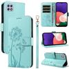 Bravoday Cover per Samsung Galaxy A22 5G, Custodia in PU Pelle Portafoglio Flip Schede con Slot per Carte, Magnetica Antiurto Cover per Galaxy A22 5G, Verde