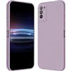 RankOne Custodia per OPPO A94 5G (6.43 Inches) Cover Morbida in Silicone TPU - Erba Viola