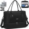 SPAHER Borsone da Viaggio 45x36x20 Easyjet Bagaglio a Mano Borsone Palestra Sportiva Donna con Scomparto Scarpe e Tasca Umida 30L Borsa da Viaggio Fitness Grande Impermeabile Travel Duffel Cabin Bag