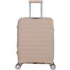 GHEPARD Valigia rigida Trolley da viaggio con serratura a combinazione, 4 Ruote - SoftGlide (Avorio, 55 cm)