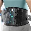 Fitomo Fascia Lombare Supporto Schiena, Cuscino di supporto 3D, Supporto Ergonomico e Stecche in Fibra di Carbonio per Lavoro, Sciatica, Postura