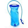 HTTDSLF 1,5L Sacca Idrica, Sacca idratazione, sSacca Acqua Senza BPA, sSacca per Acqua per Zaino in Spalla, Ciclismo, Trekking e Campeggio, Clear Blue