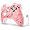 Lampelc Controller Wireless per Xbox One, Controller Wireless per Xbox Controller di Gioco Gamepad Joystick per Xbox One, PC e PS3, Nessun Jack per Cuffie (Rosa)