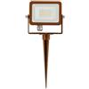 Beneito& Faure Lighting Sl Faro Proiettore Corten led 10w Luce Calda 3000k con Picchetto Sky/spike Beneito