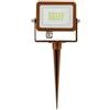Beneito& Faure Lighting Sl Faro Proiettore Corten a led 10w Luce Verde con Picchetto Sky/spike Beneito