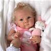 kgniess me Bambole Reborn 18pollici 46cm Femmina Silicone Veri Bambola realistica Toddler Morbido bambolotti Che sembrano Occhi Aperti Neonato Maschio