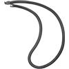 COOLSTEELANDBEYOND Hip Hop Collana, Acciaio Inossidabile Nero Piatto Catena Spina Pesce Collana da Uomo Donna, 8MM Largo 61CM Lungo